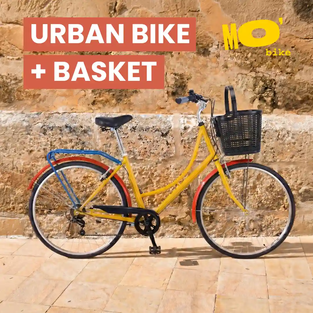 Alquiler Urban Bike + Basket - MO'bike Ciutat Vella Valencia