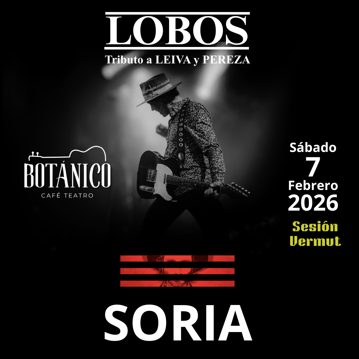 LOBOS Tributo a Leiva y Pereza en Soria segunda sesión